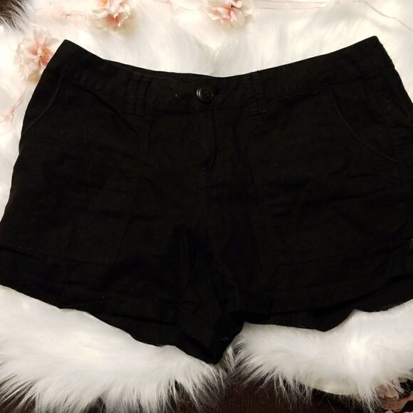 Maurice's Black linen shorts  - Picture 1 of 6